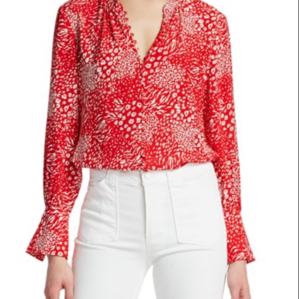 JOIE Tariana Leopard Print Blouse size XS